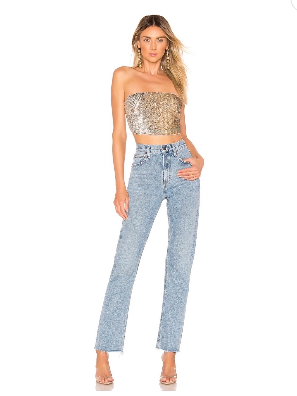 AGOLDE “Cherie” High-Rise Straight Leg Women Jeans
